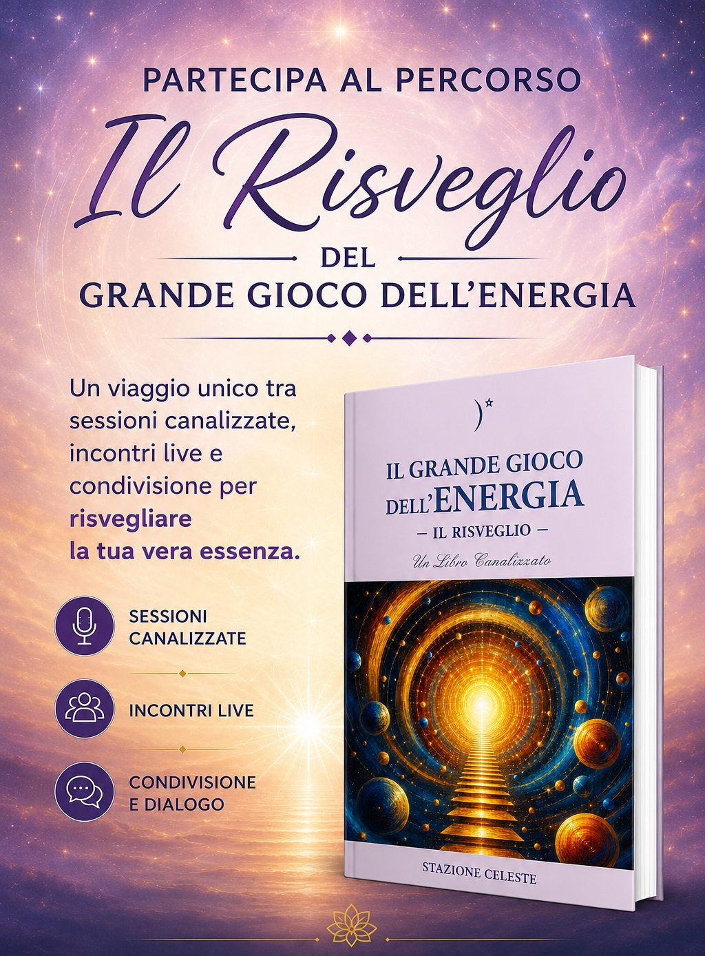 Il Grande Gioco dell’Energia – Vol.3 <br>  – Il Risveglio –  <br> Prime 10 Sessioni Canalizzate in audio e pdf <br> + Copia del Libro a fine percorso–
